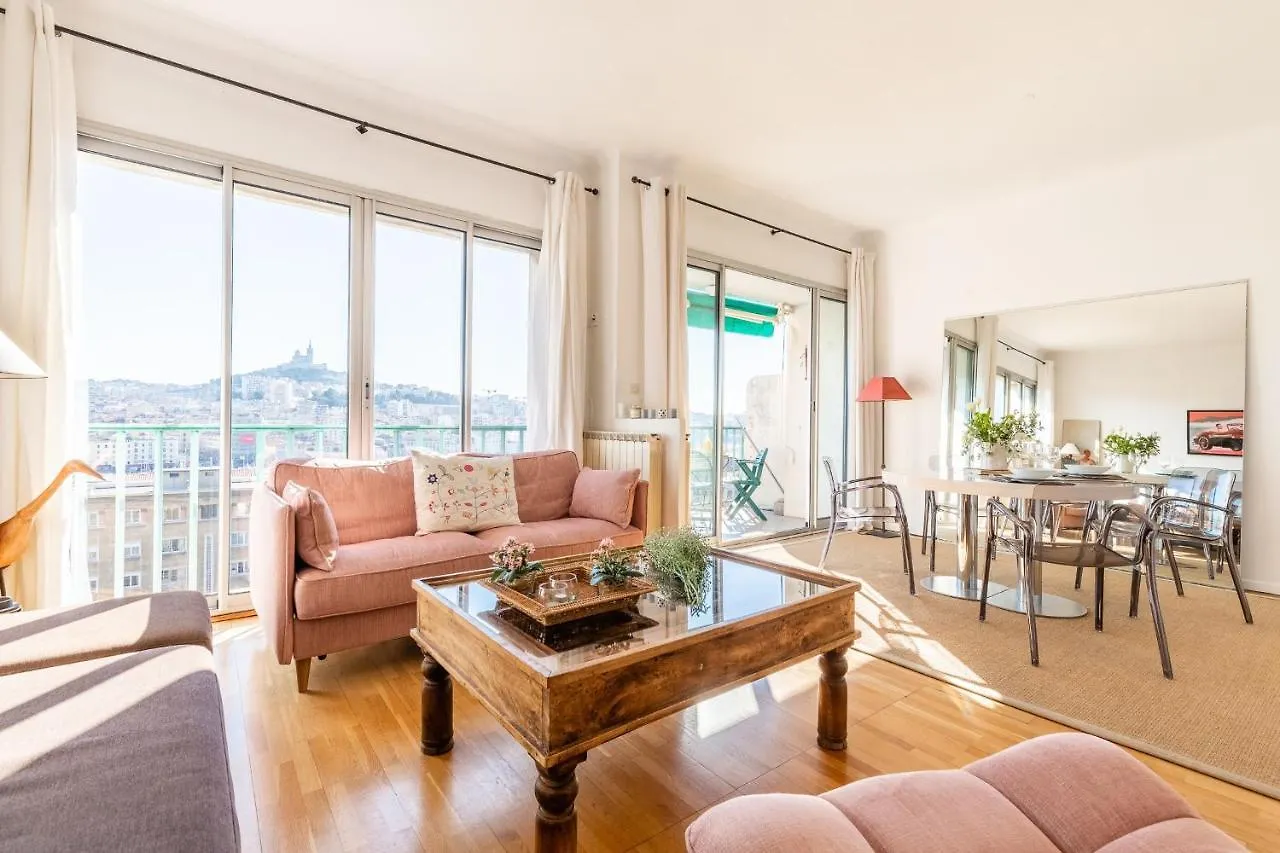 La Belle Vue - 65M2 Au Dernier Etage Avec Ascenseur Lägenhet Marseille