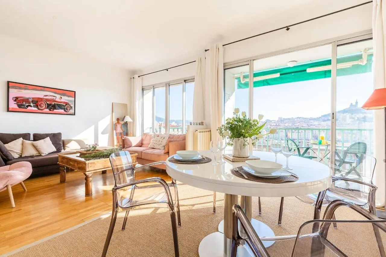 La Belle Vue - 65M2 Au Dernier Etage Avec Ascenseur Lägenhet Marseille